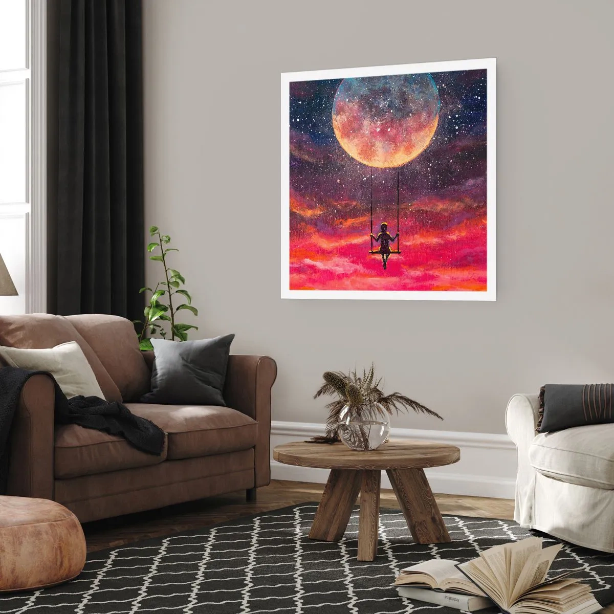 Plagát - Stavať si vzdušné zámky - 30x30 cm