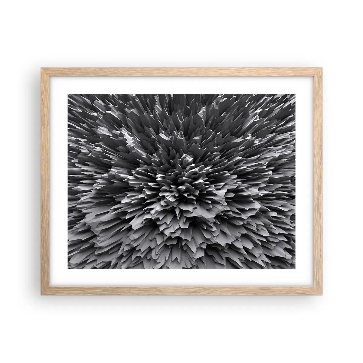 Plagát v ráme zo svetlého duba - Ostrejšie to už nebude - 50x40 cm