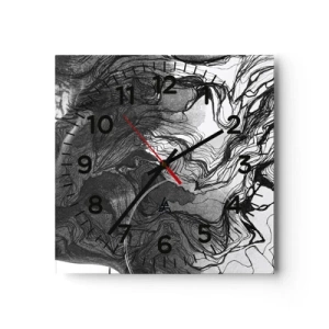 Nástenné hodiny - Zapletená v snoch - 40x40 cm