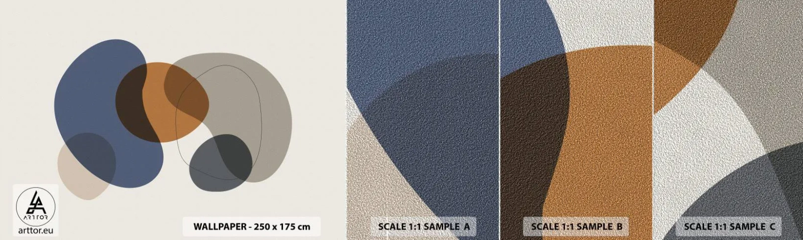 Vzorka fototapety Premium Sand - Kvapky farieb - Abstrakcia, Kus, Grafika - 100x30 cm