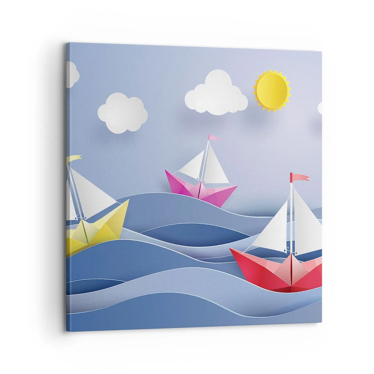 Obraz na plátne - Ach, ako je príjemné hojdať sa na vlnách - 60x60 cm