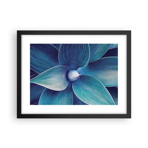 Plagát v čiernom ráme - Modrastý od neba - 40x30 cm