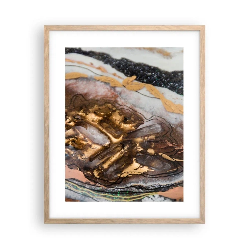 Plagát v ráme zo svetlého duba - Prvok krajiny - 40x50 cm