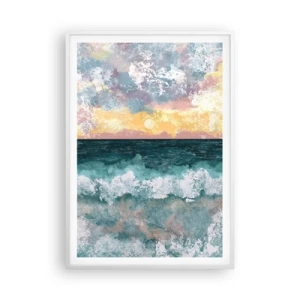 Plagát v bielom ráme - Voda, svetlo, vzduch - 70x100 cm