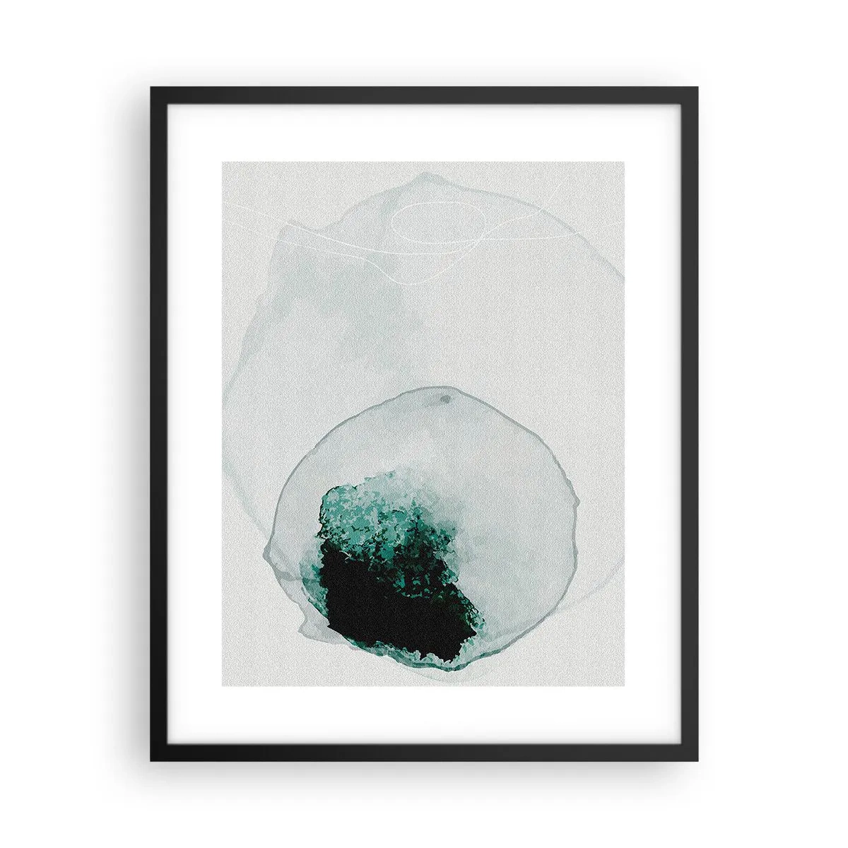 Plagát v čiernom ráme - V kvapke vody - 40x50 cm