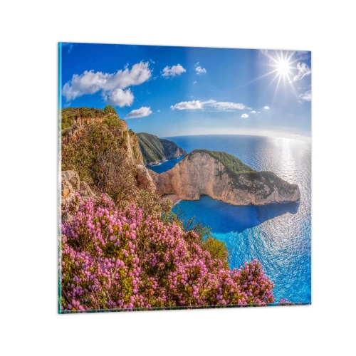 Obraz na skle - Moje veľké grécke prázdniny - 60x60 cm