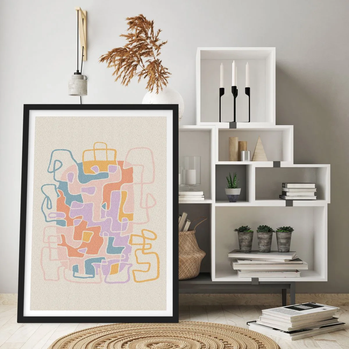 Plagát v čiernom ráme - Labyrint – veselé dobrodružstvo - 61x91 cm