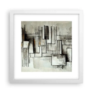 Plagát v bielom ráme - Sila jednoduchosti - 30x30 cm