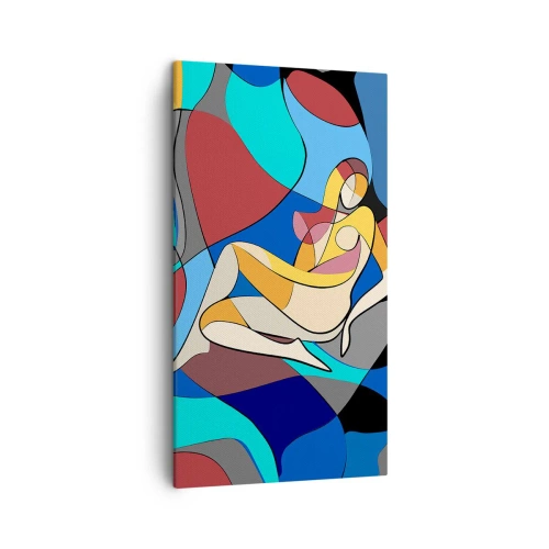 Obraz na plátne - Kubistický akt - 45x80 cm