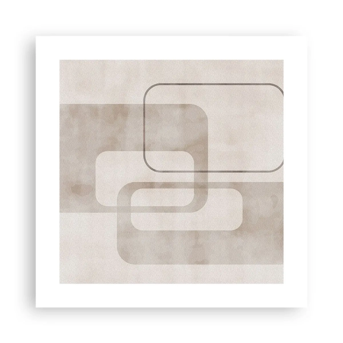 Plagát - Geometrická fúga - 40x40 cm