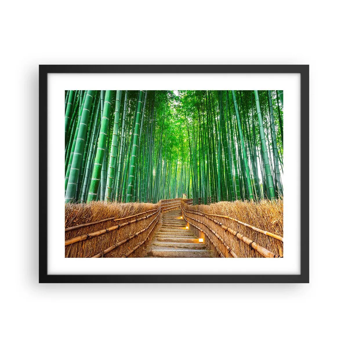 Plagát v čiernom ráme - Esencia ázijskej prírody - 50x40 cm