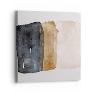 Obraz na plátne - Kompozícia zemitých farieb - 30x30 cm