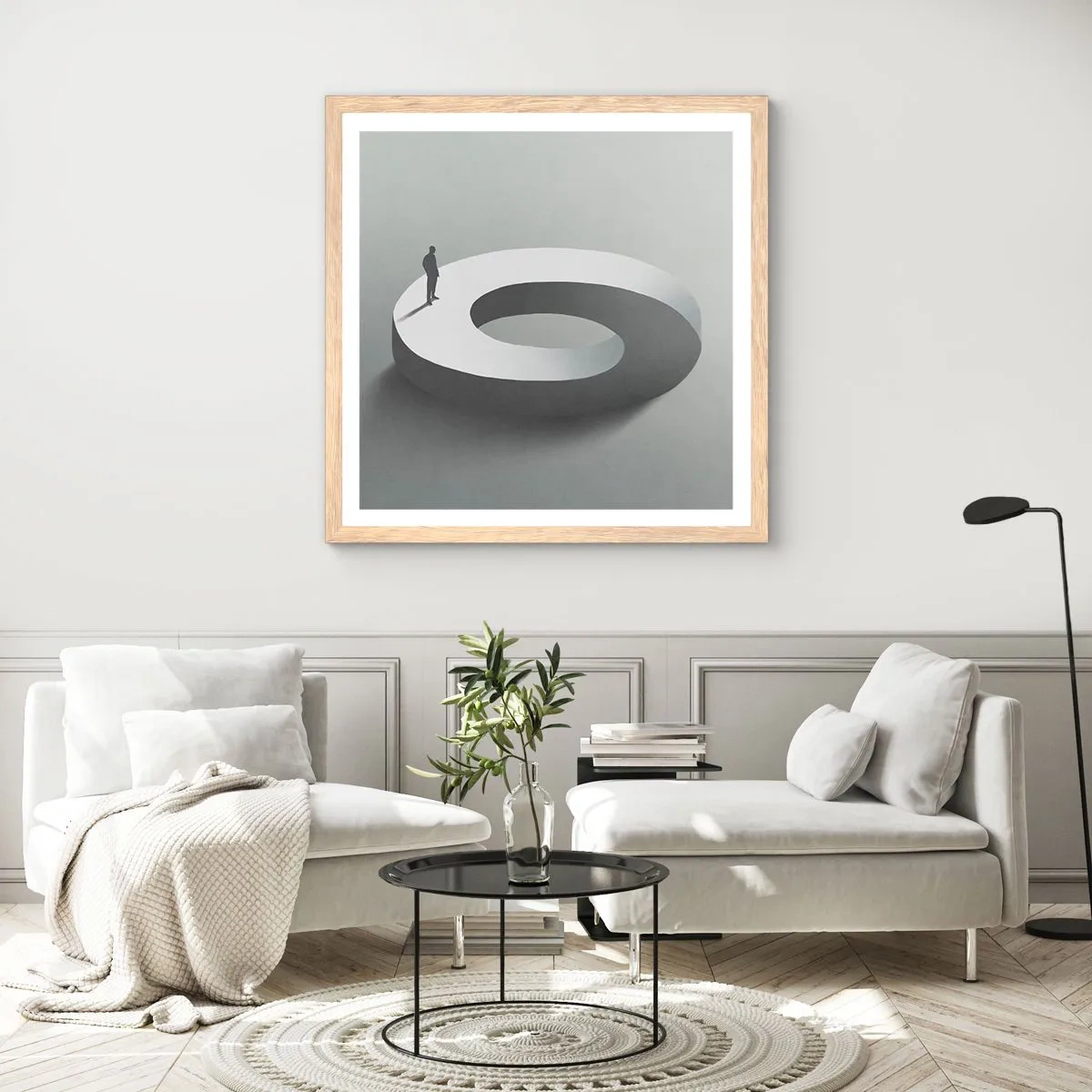 Plagát v ráme zo svetlého duba - To pochopíš - 50x50 cm