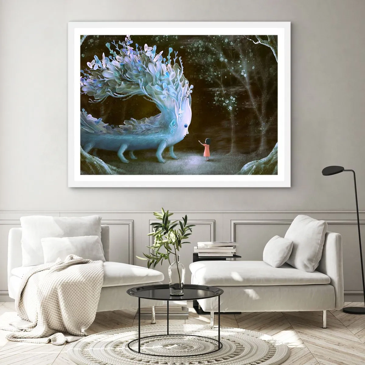 Plagát v bielom ráme - Fantastické stretnutie - 91x61 cm