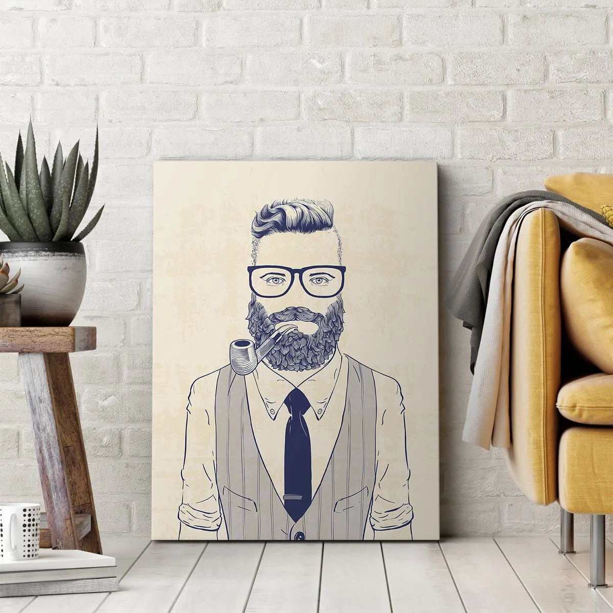 Obraz na plátne - Veselý, mužský a módny - 70x100 cm