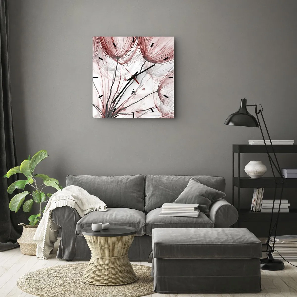 Nástenné hodiny - Pred odletom - 40x40 cm