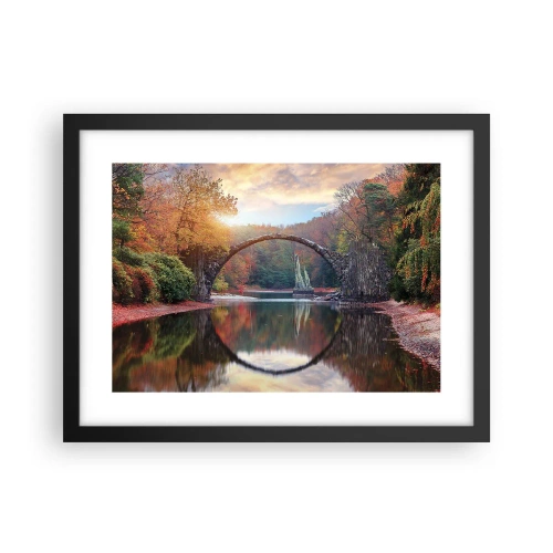 Plagát v čiernom ráme - Za zrkadlom - 40x30 cm