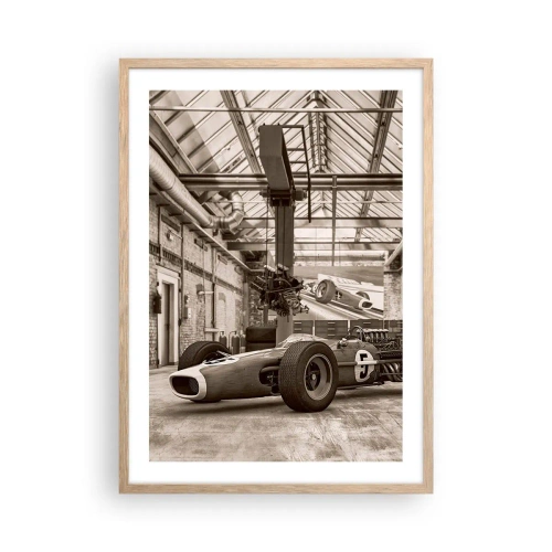 Plagát v ráme zo svetlého duba - Odpočinok víťaza - 50x70 cm