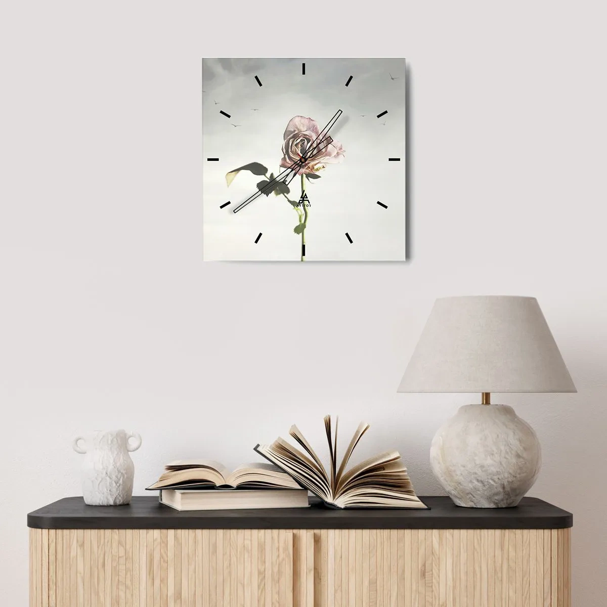 Nástenné hodiny - Vítanie jari - 30x30 cm