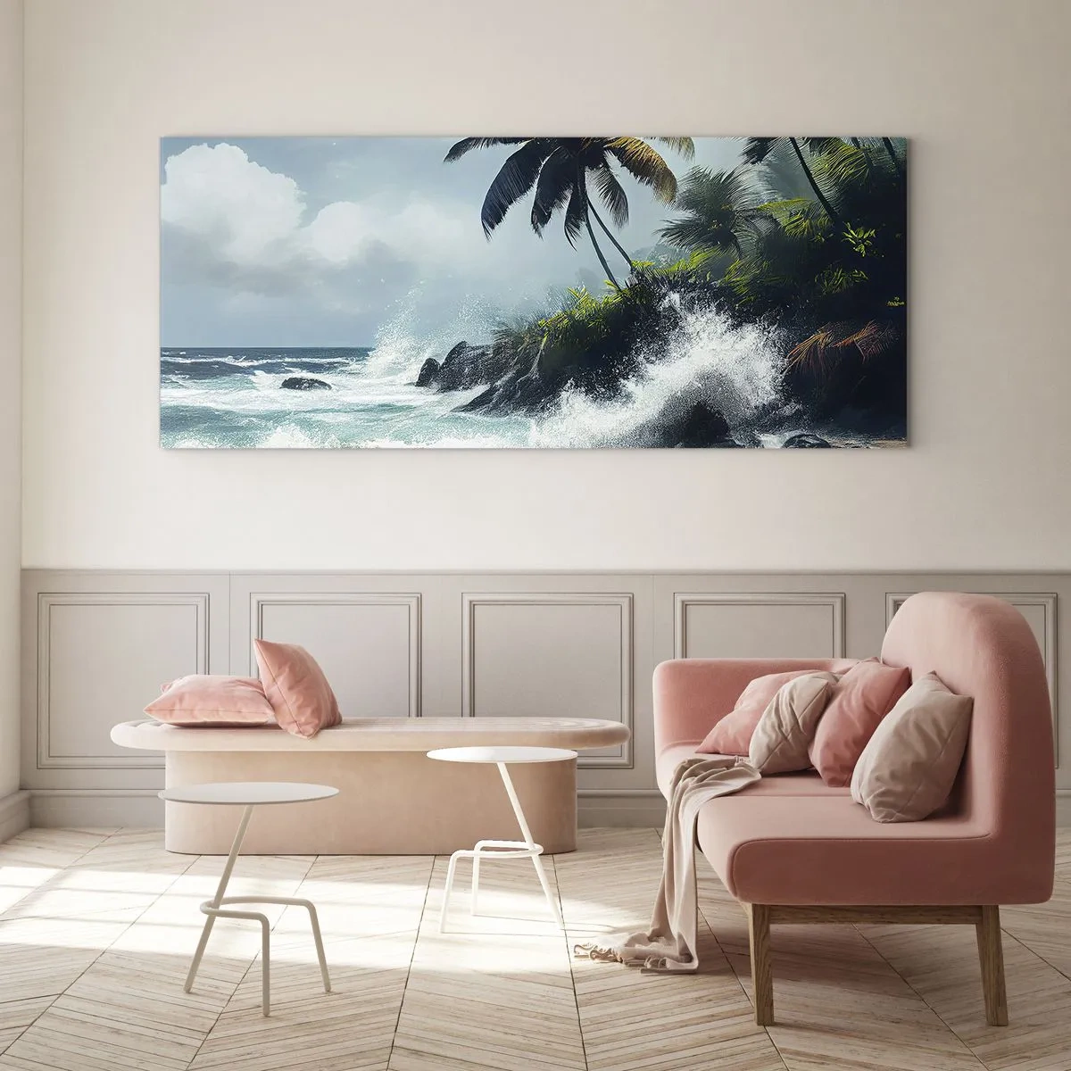 Obraz na skle - Na tropickom pobreží - 120x50 cm