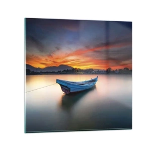 Obraz na skle - Blíži sa dobrá noc - 70x70 cm