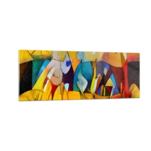 Obraz na skle - Slnko - život - radosť - 140x50 cm