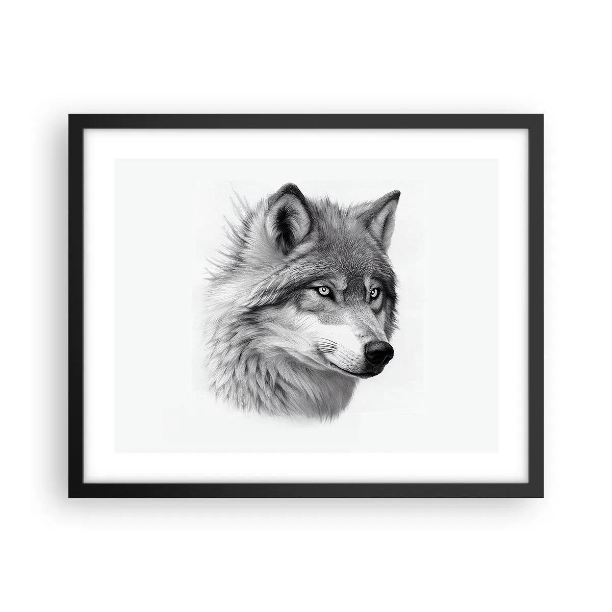 Plagát v čiernom ráme - Alfa – bezpochyby - 50x40 cm