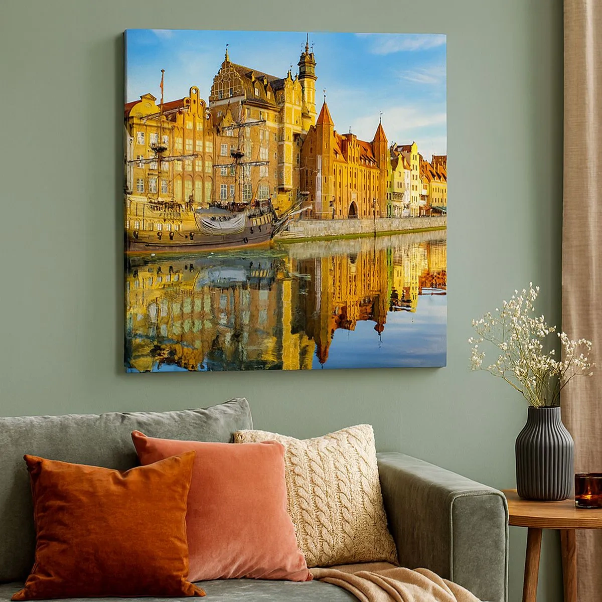 Obraz na plátne - Zrkadlový odraz minulosti - 30x30 cm