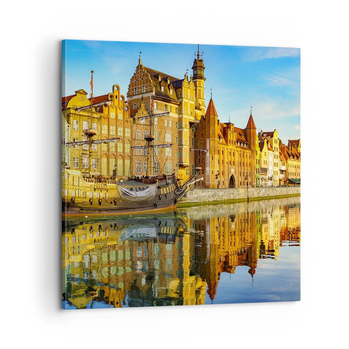 Obraz na plátne - Zrkadlový odraz minulosti - 60x60 cm