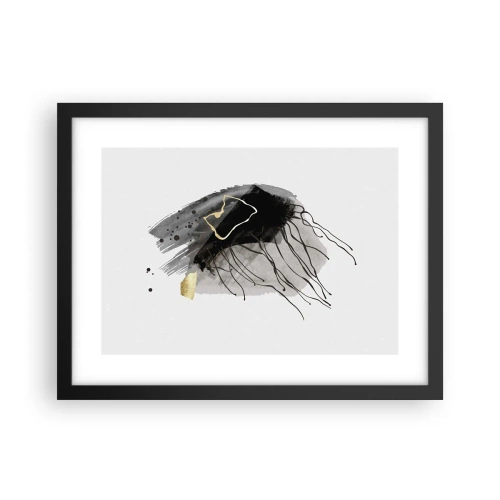 Plagát v čiernom ráme - V čiernej a zlatej - 40x30 cm