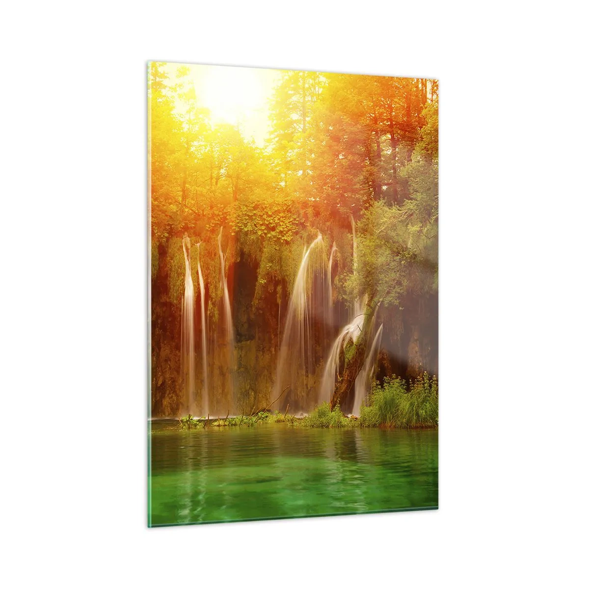 Obraz na skle - Na slnku a v tieni - 50x70 cm