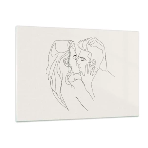 Obraz na skle - Zamotaní citom - 120x80 cm