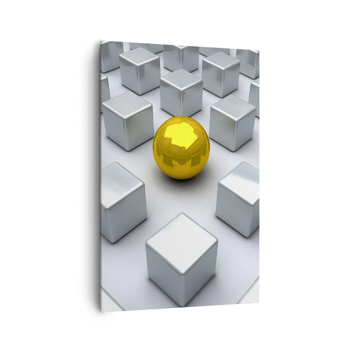 Obraz na plátne - Prečo ja? Geometrická kompozícia - 80x120 cm