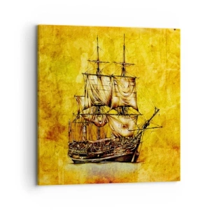 Obraz na plátne - Smer Tortuga! - 70x70 cm