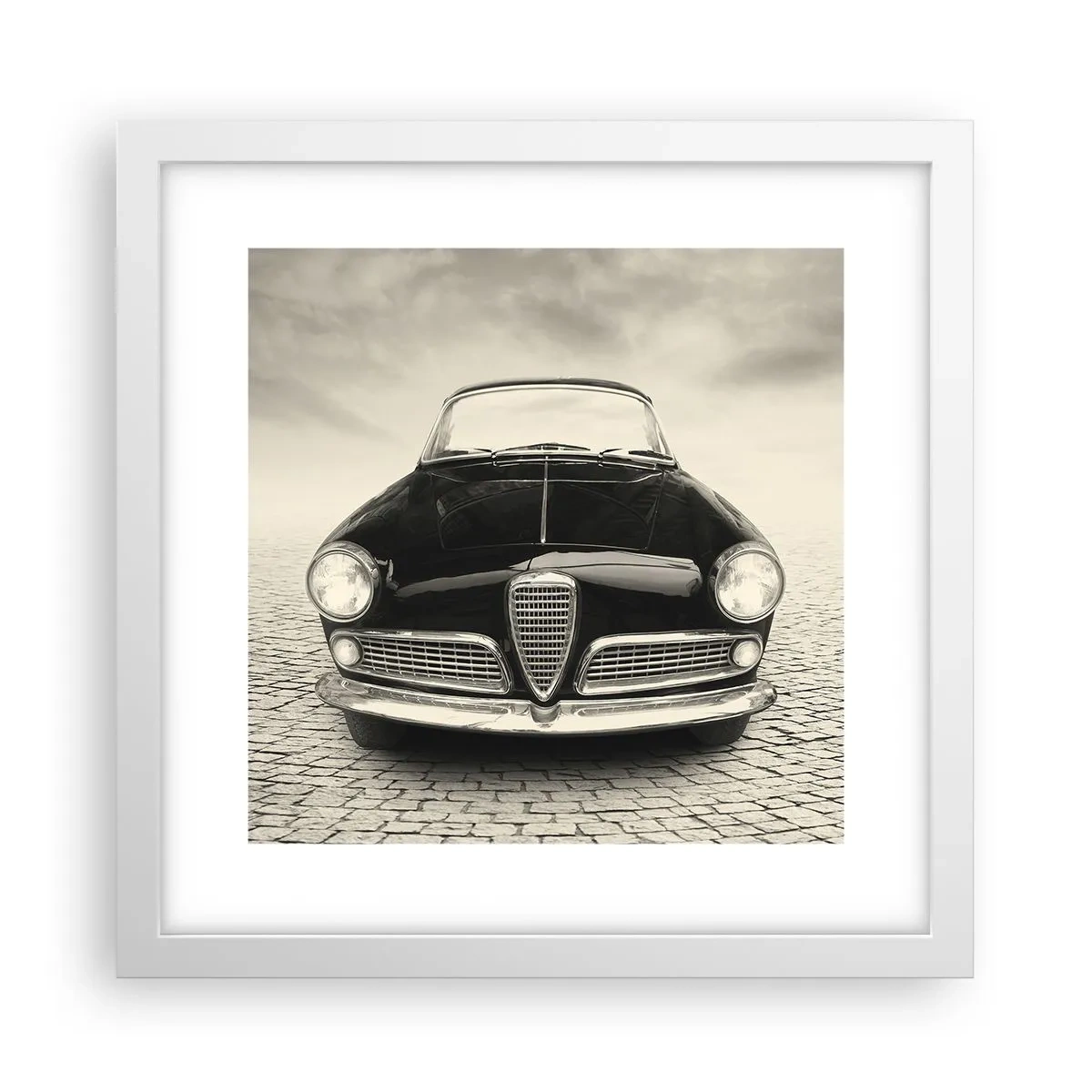 Plagát v bielom ráme - Ako ma nemilovať? - 30x30 cm