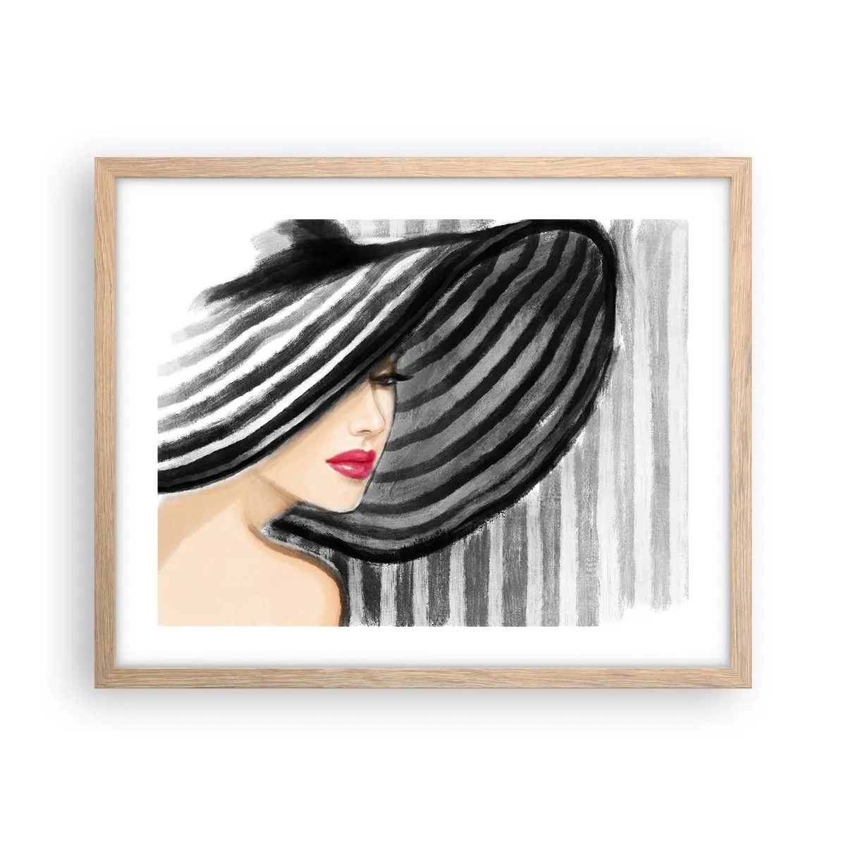 Plagát v ráme zo svetlého duba - Kde ťa hľadať? - 50x40 cm