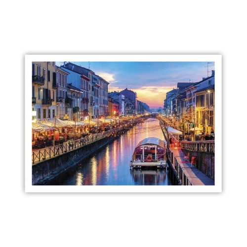 Plagát - Večer plný svetla a zábavy - 100x70 cm