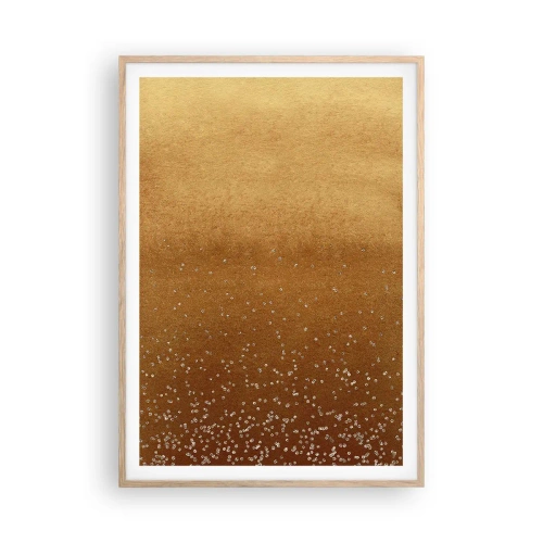 Plagát v ráme zo svetlého duba - Zrodenie svetla - 70x100 cm