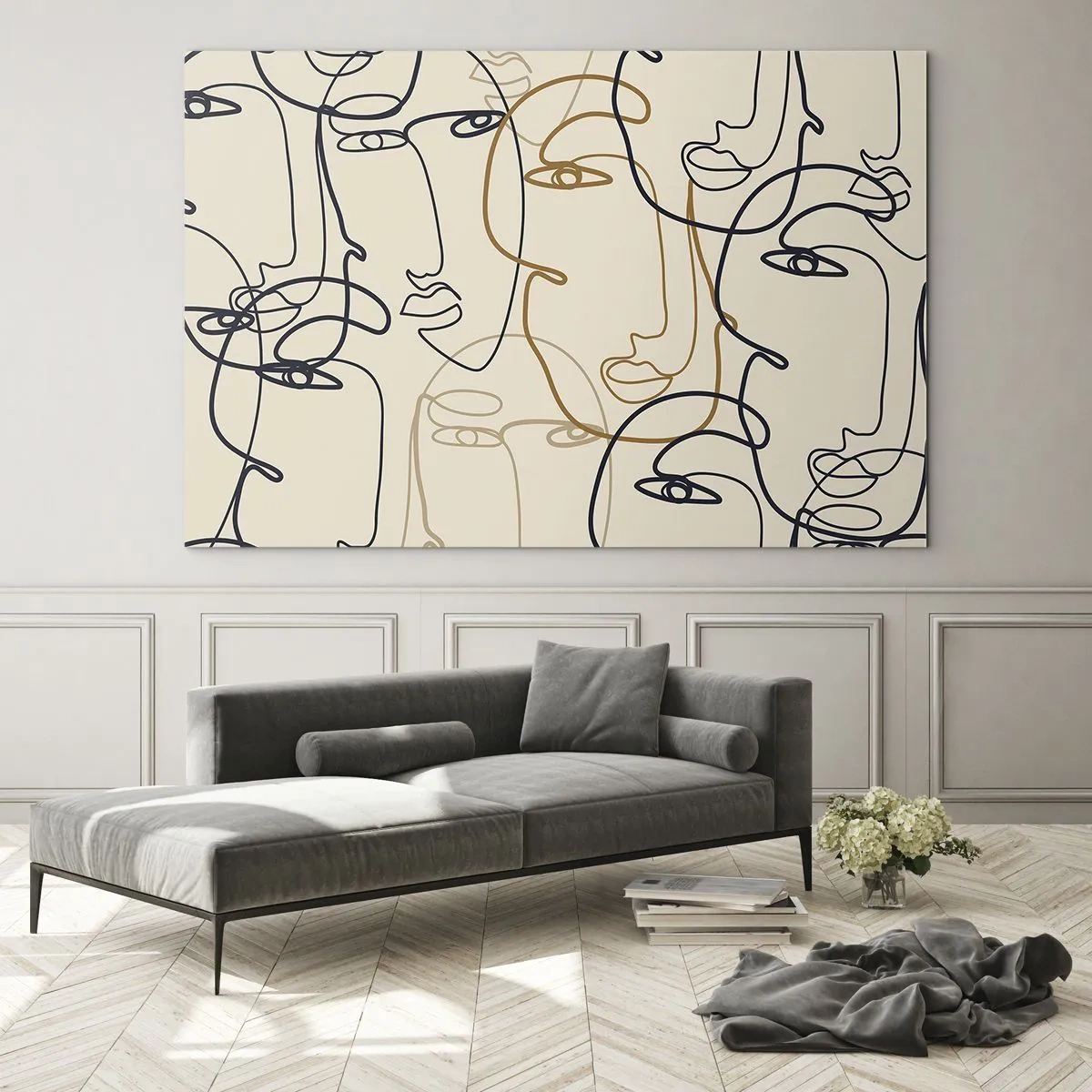 Obraz na skle - Portrét znásobený - 120x80 cm
