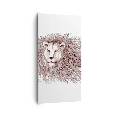 Obraz na plátne - Ohnivý vládca - 65x120 cm