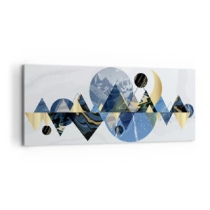 Obraz na plátne - Geometrická krajina - 120x50 cm