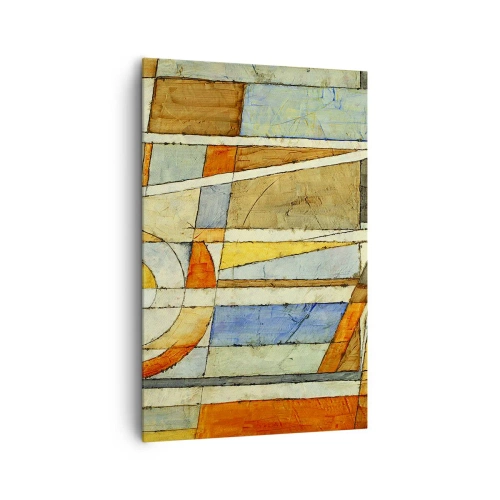 Obraz na plátne - Kubizmus na stavbe - 80x120 cm