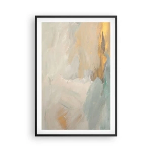 Plagát v čiernom ráme - Abstrakcia – krajina nehy - 61x91 cm