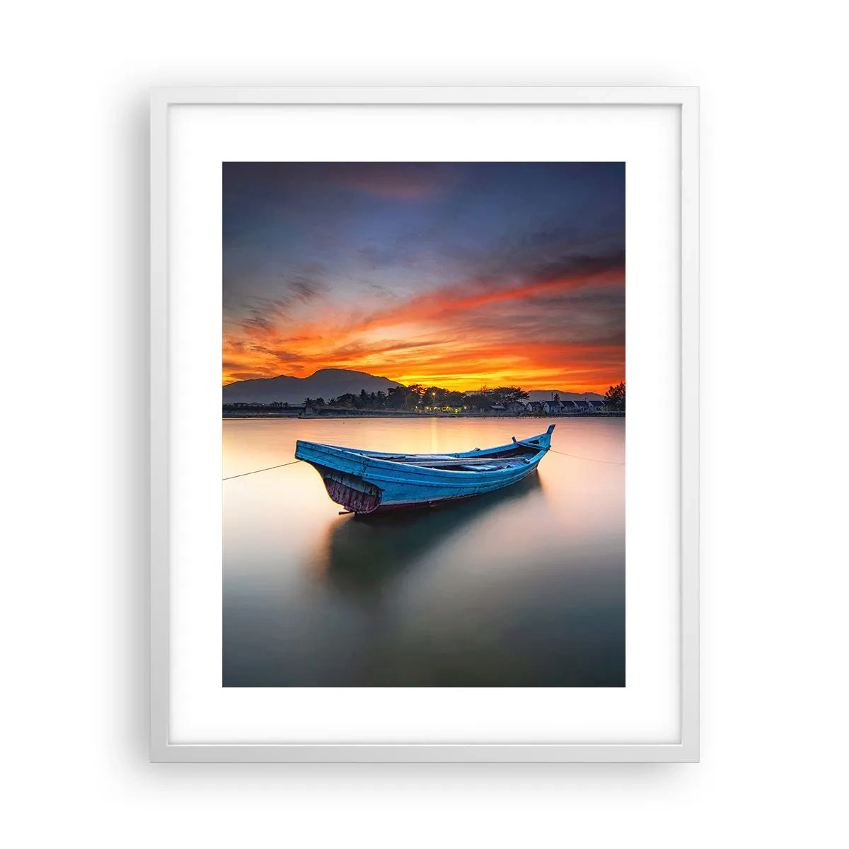 Plagát v bielom ráme - Blíži sa dobrá noc - 40x50 cm