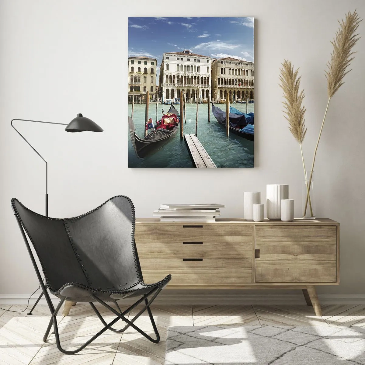 Obraz na skle - Paláce v modrej - 50x70 cm