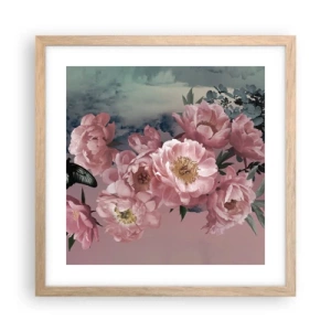 Plagát v ráme zo svetlého duba - Vrchol romantizmu - 40x40 cm