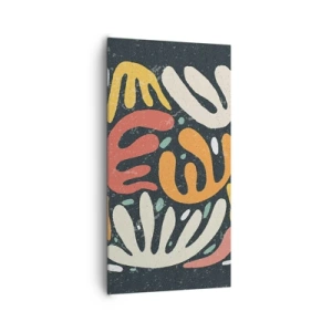 Obraz na plátne - Kompozícia – hneď ťa chytím - 65x120 cm