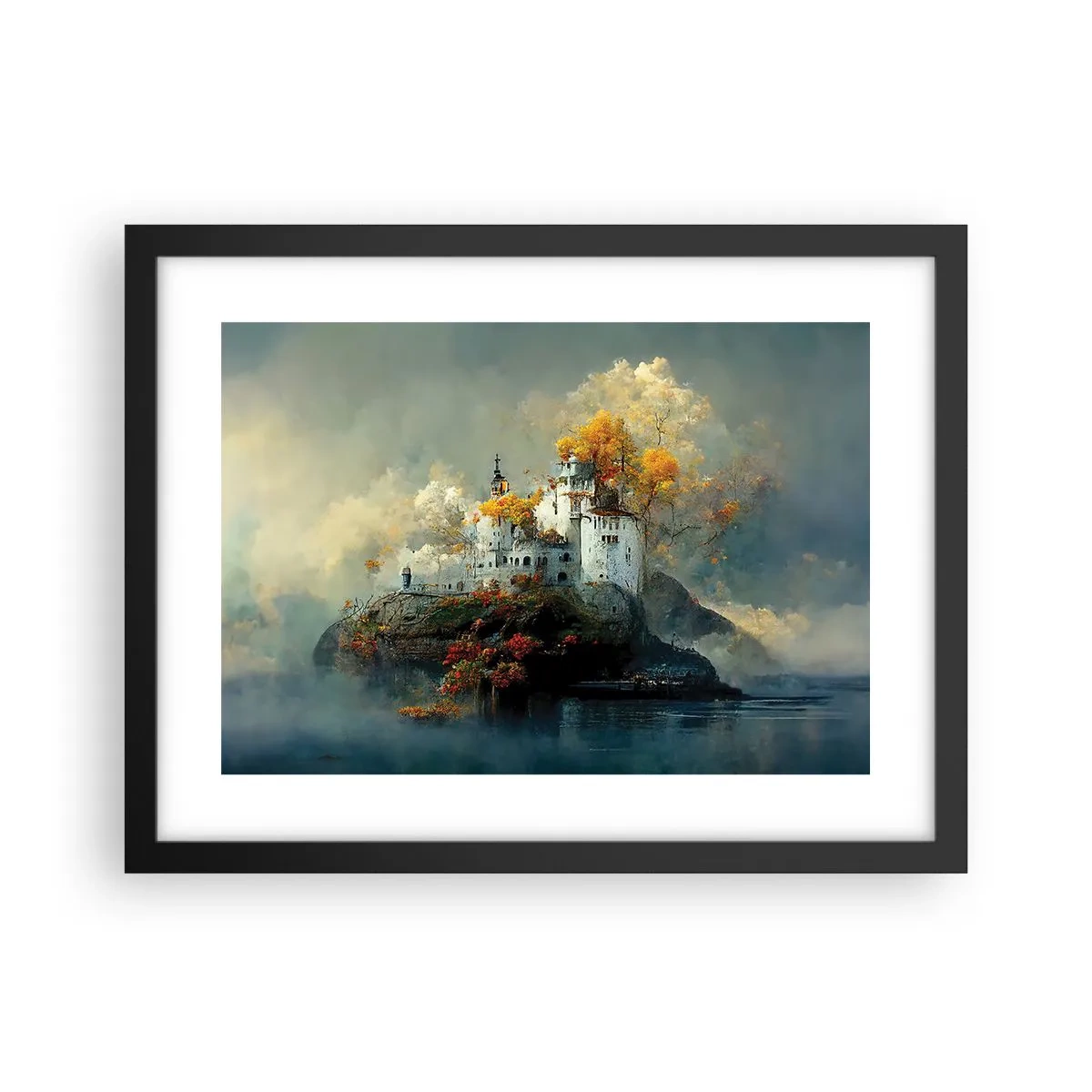 Plagát v čiernom ráme - Začiatok romantického príbehu - 40x30 cm