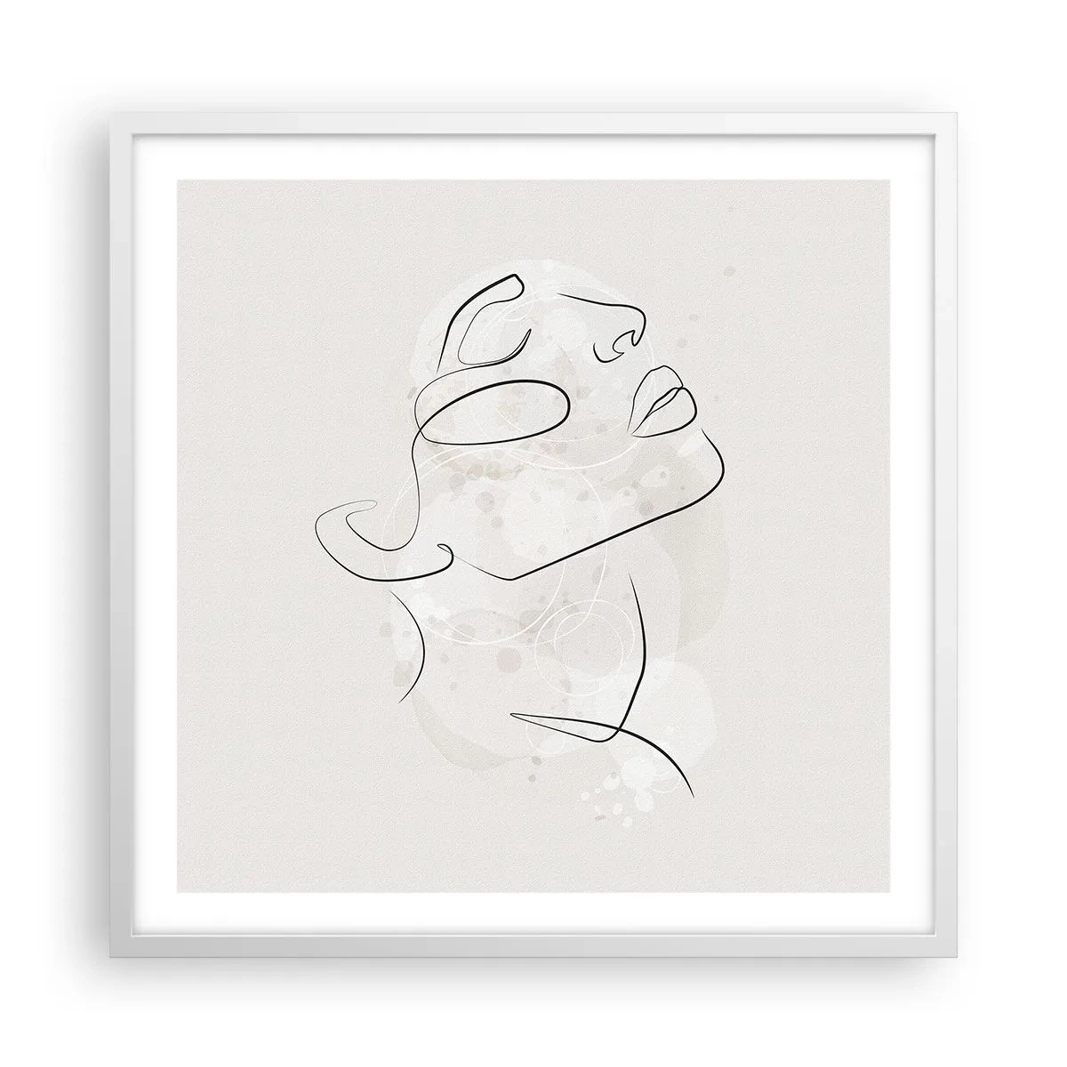 Plagát v bielom ráme - Náčrt sna - 60x60 cm
