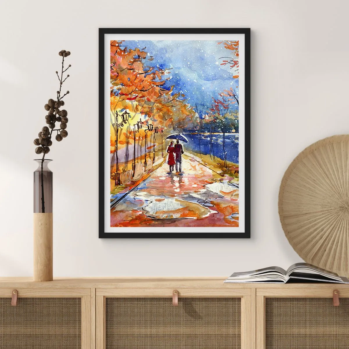 Plagát v čiernom ráme - Spoločne k hranici času - 40x50 cm